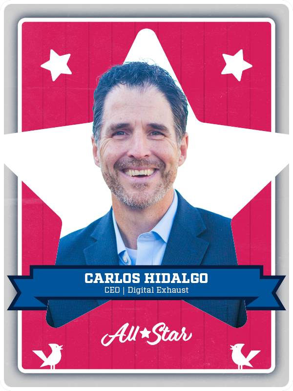 Baseball card of Carlos Hidalgo