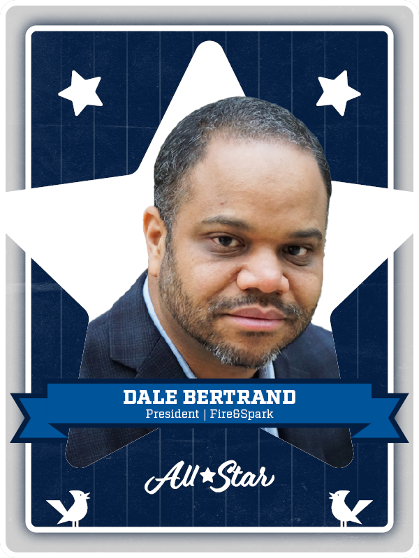 Baseball card of Dale Bertrand