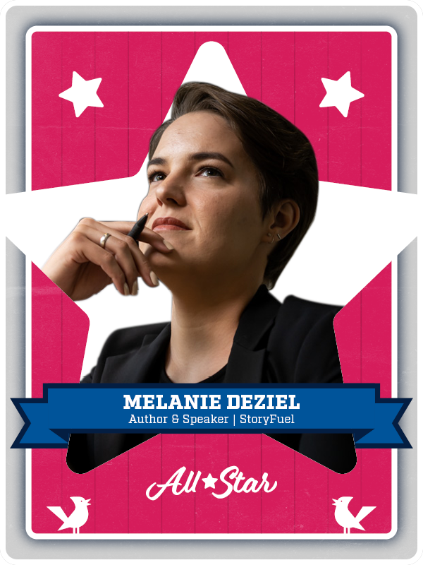 Baseball card of Melanie Deziel